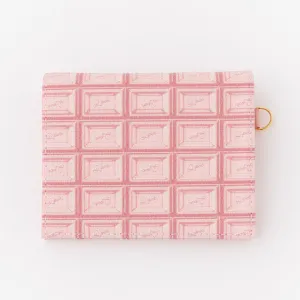 Strawberry Chocolate Leather Flap Short Wallet【Japan Jewelry】