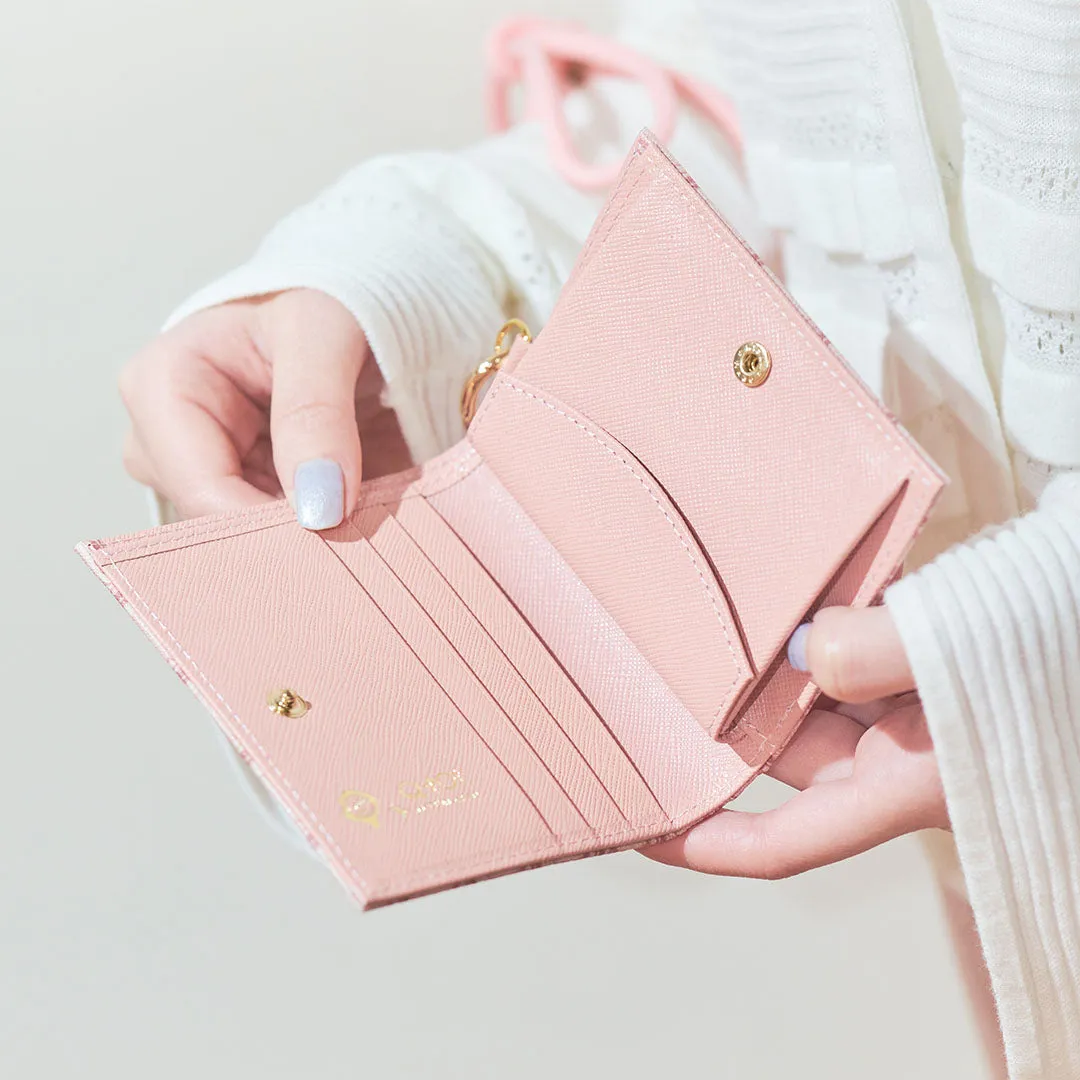 Strawberry Chocolate Leather Flap Short Wallet【Japan Jewelry】
