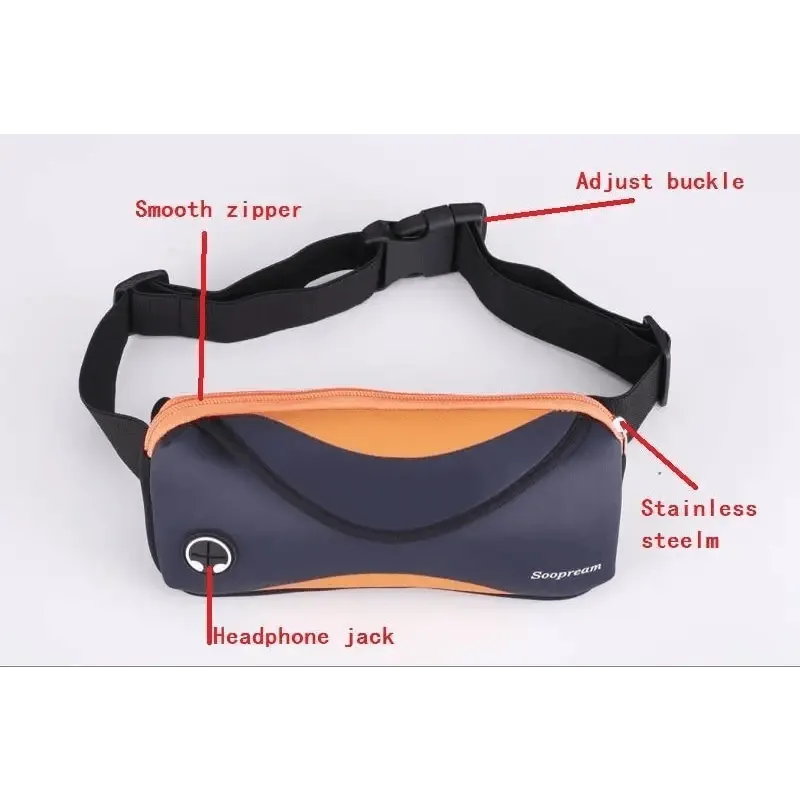 Stylish Neoprene Waterproof Fanny Bag Vintage Pillow Belt Travel And Sports Waist Bag For Men And Women Unisex Chest Bag