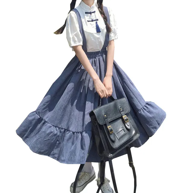 Summer Dresses For Women Casual Fairy Indie Clothes Short Sleeve Dress