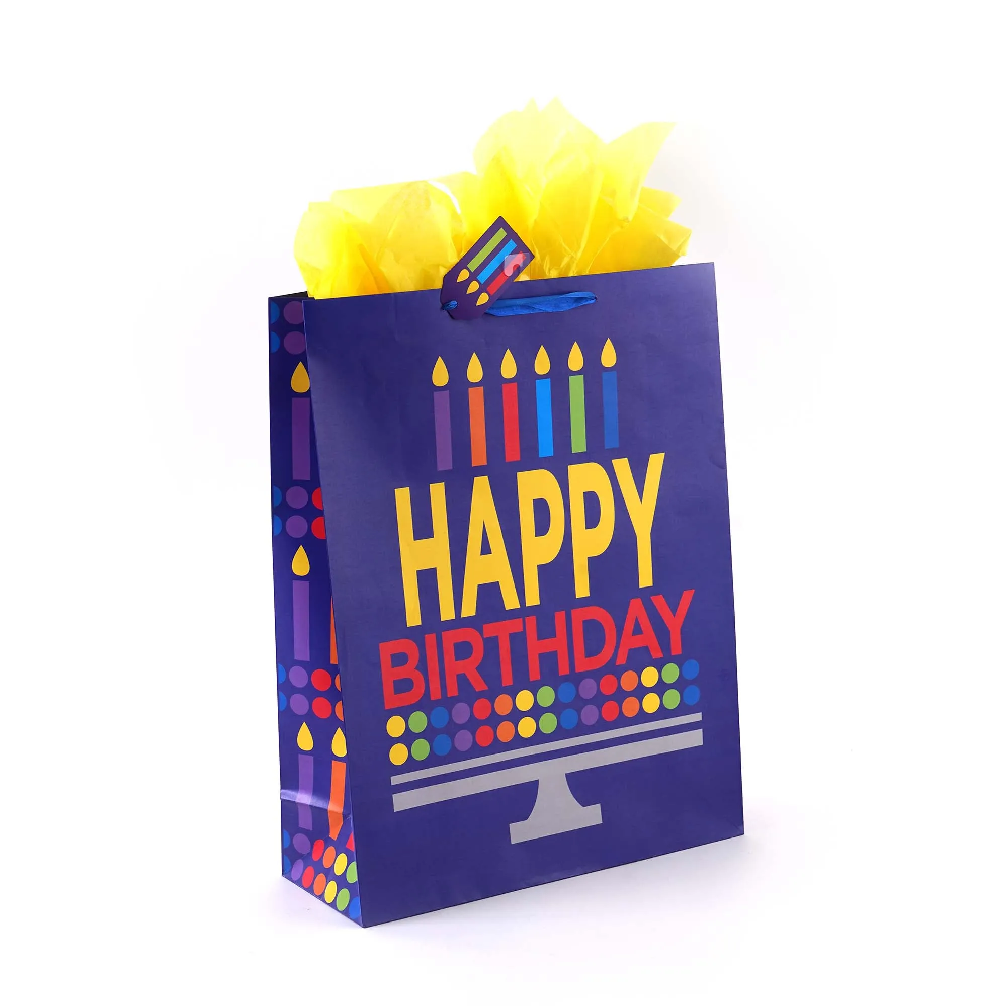 Super Birthday Typography Dots Printed Bag, 4 Designs