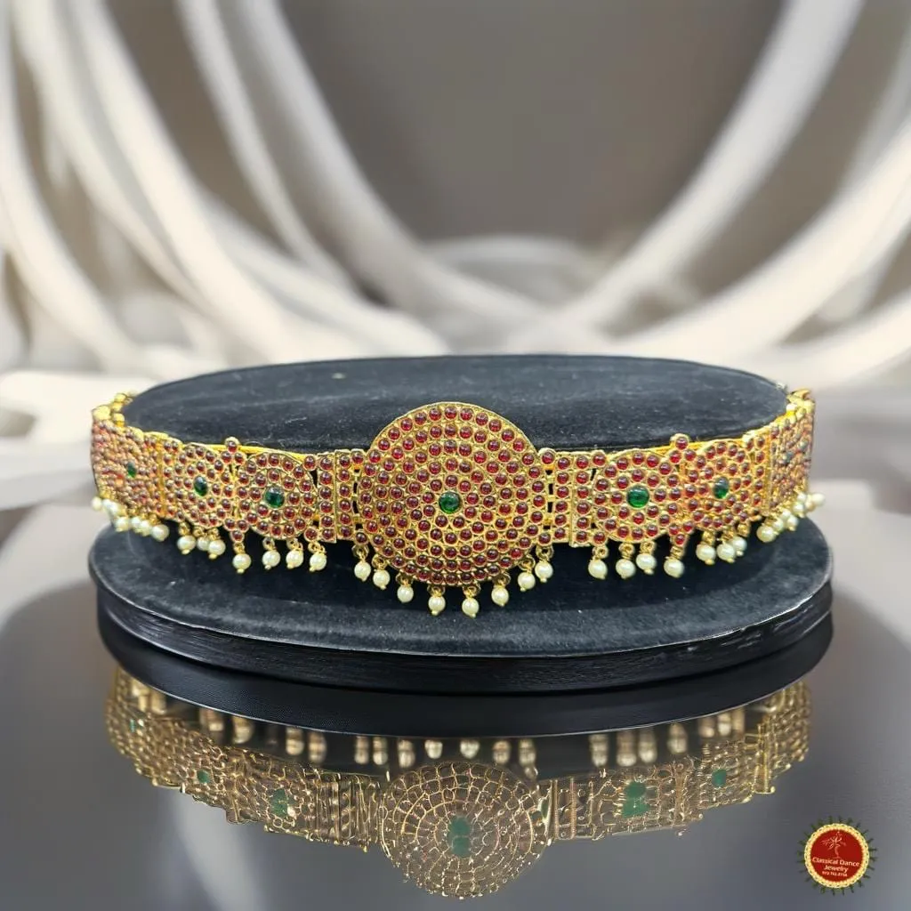 Temple Kemp Indian jewelry Oddiyanam Waist Belt Kamarbandh | Bharatnatyam, Kuchipudi, Weddings, Birthdays  |  Classical Dance Jewelry