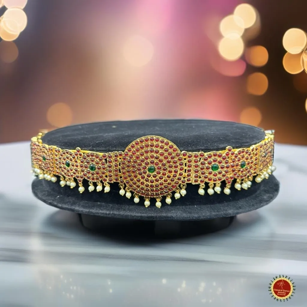 Temple Kemp Indian jewelry Oddiyanam Waist Belt Kamarbandh | Bharatnatyam, Kuchipudi, Weddings, Birthdays  |  Classical Dance Jewelry