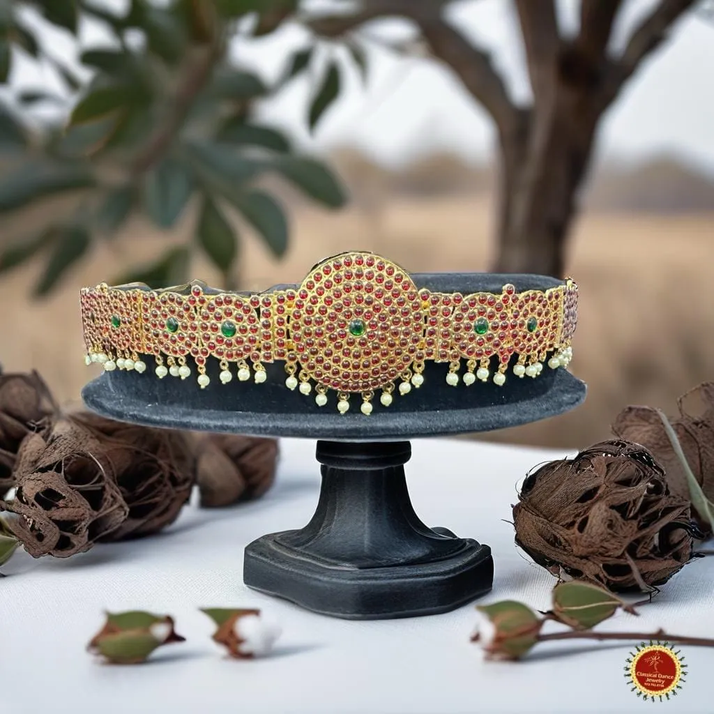 Temple Kemp Indian jewelry Oddiyanam Waist Belt Kamarbandh | Bharatnatyam, Kuchipudi, Weddings, Birthdays  |  Classical Dance Jewelry
