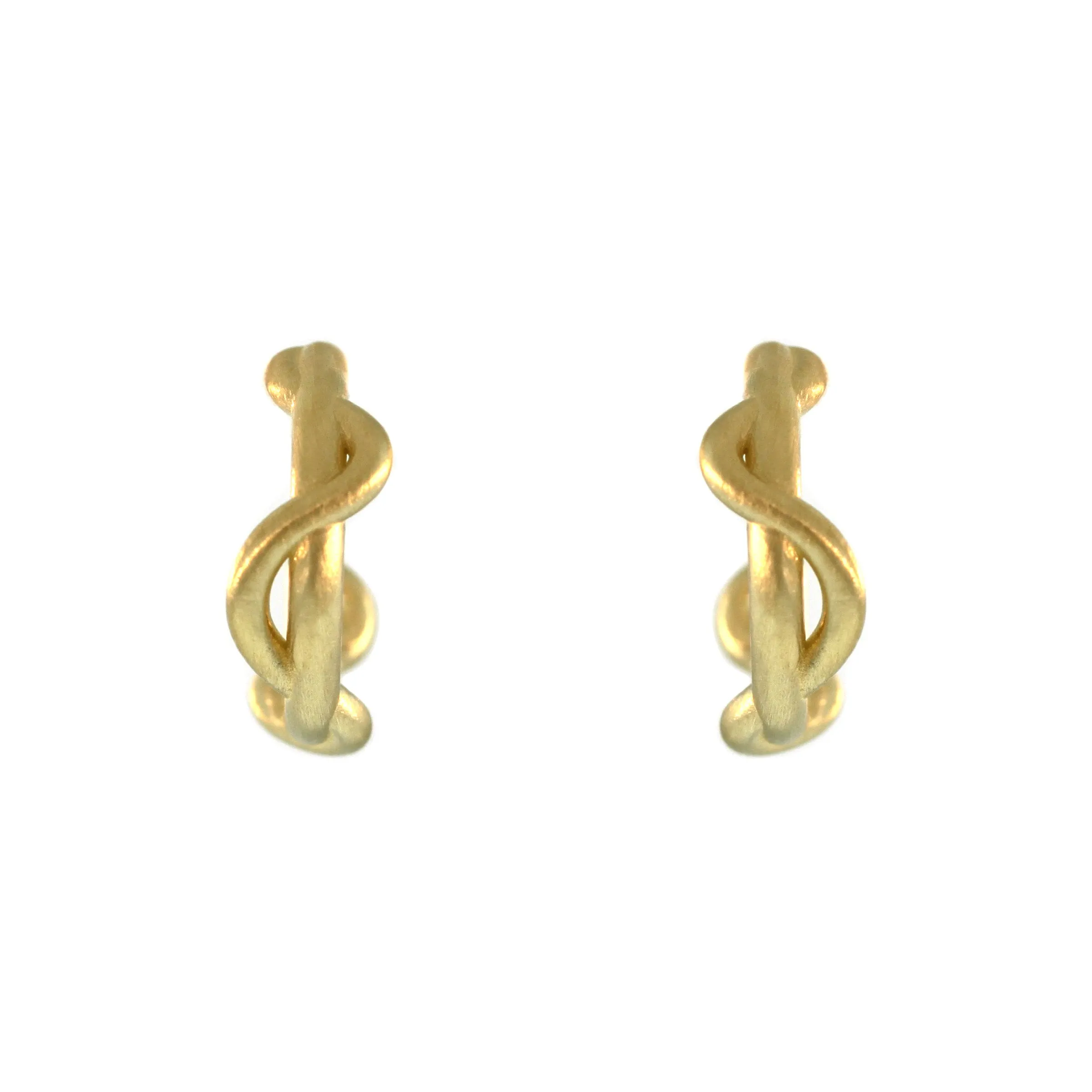 The Small Ribbon Hoop Earrings