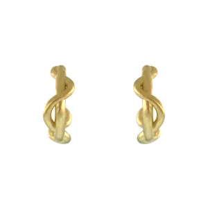 The Small Ribbon Hoop Earrings