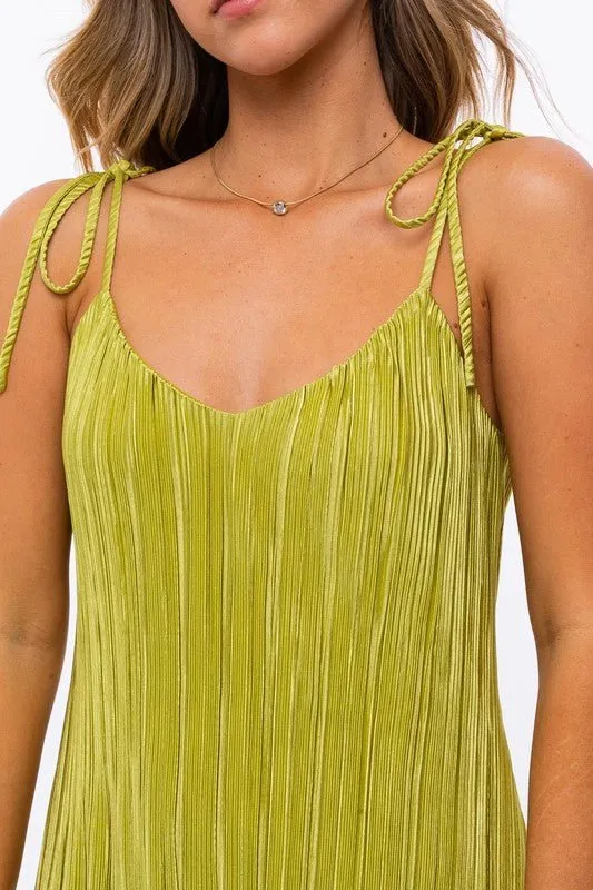 TIE STRAP MINI DRESS