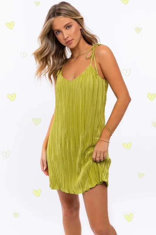 TIE STRAP MINI DRESS