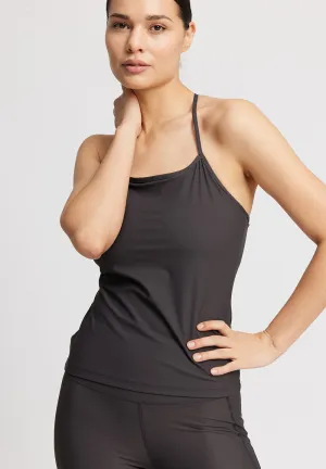 Top thin straps Arosa - almost black