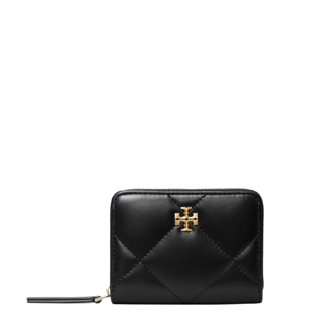 Tory Burch Kira Diamond Quilt Small Zip Around Wallet