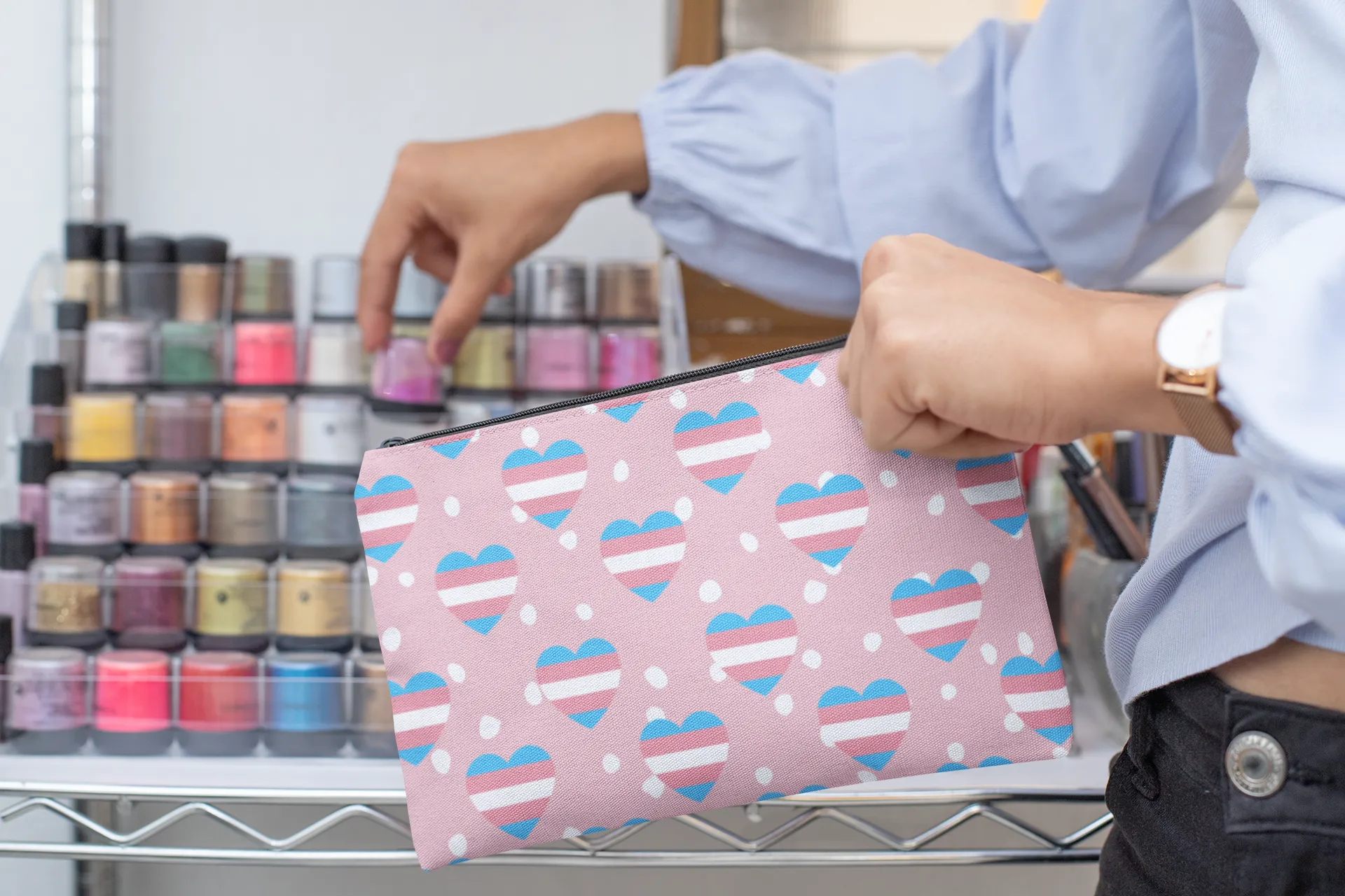 Transgender Pride Accessory Pouches