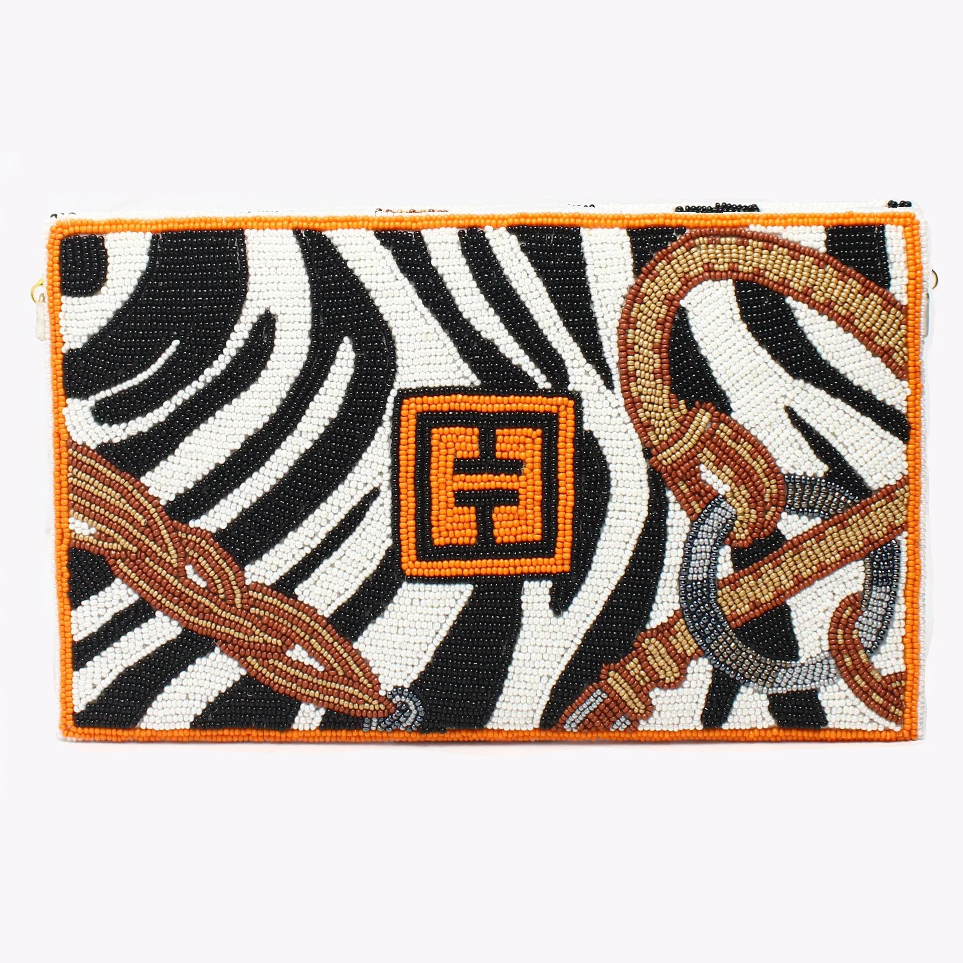 TT-EQUESTRIAN Hand Beaded Clutch