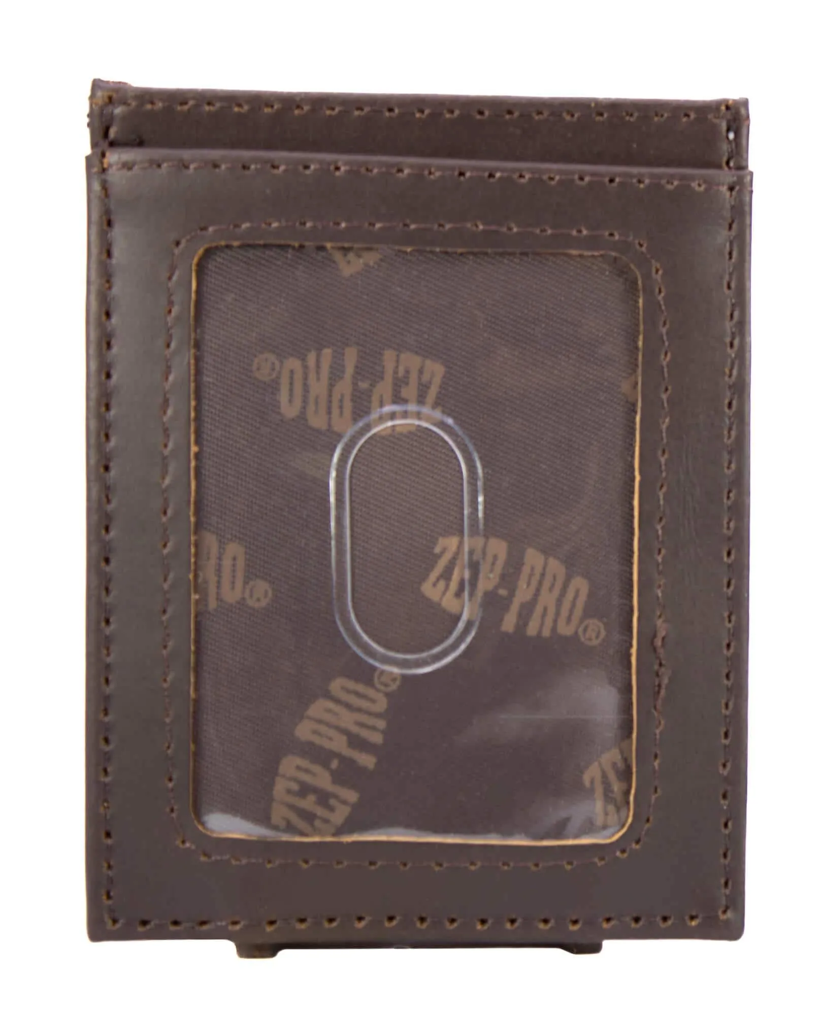 Turkey Men's Magnetic Front Pocket Old School Camo Leather Wallet.