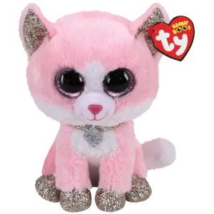 Ty Fiona the Pink Cat Beanie Boo - Small