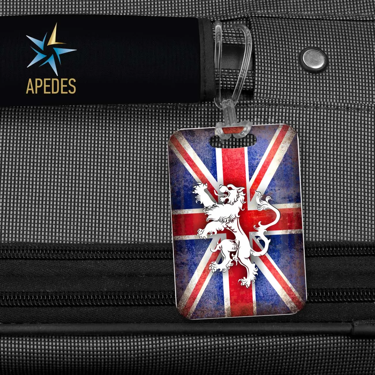 United Kingdom of Great Britain Flag Rectangle Luggage Tag