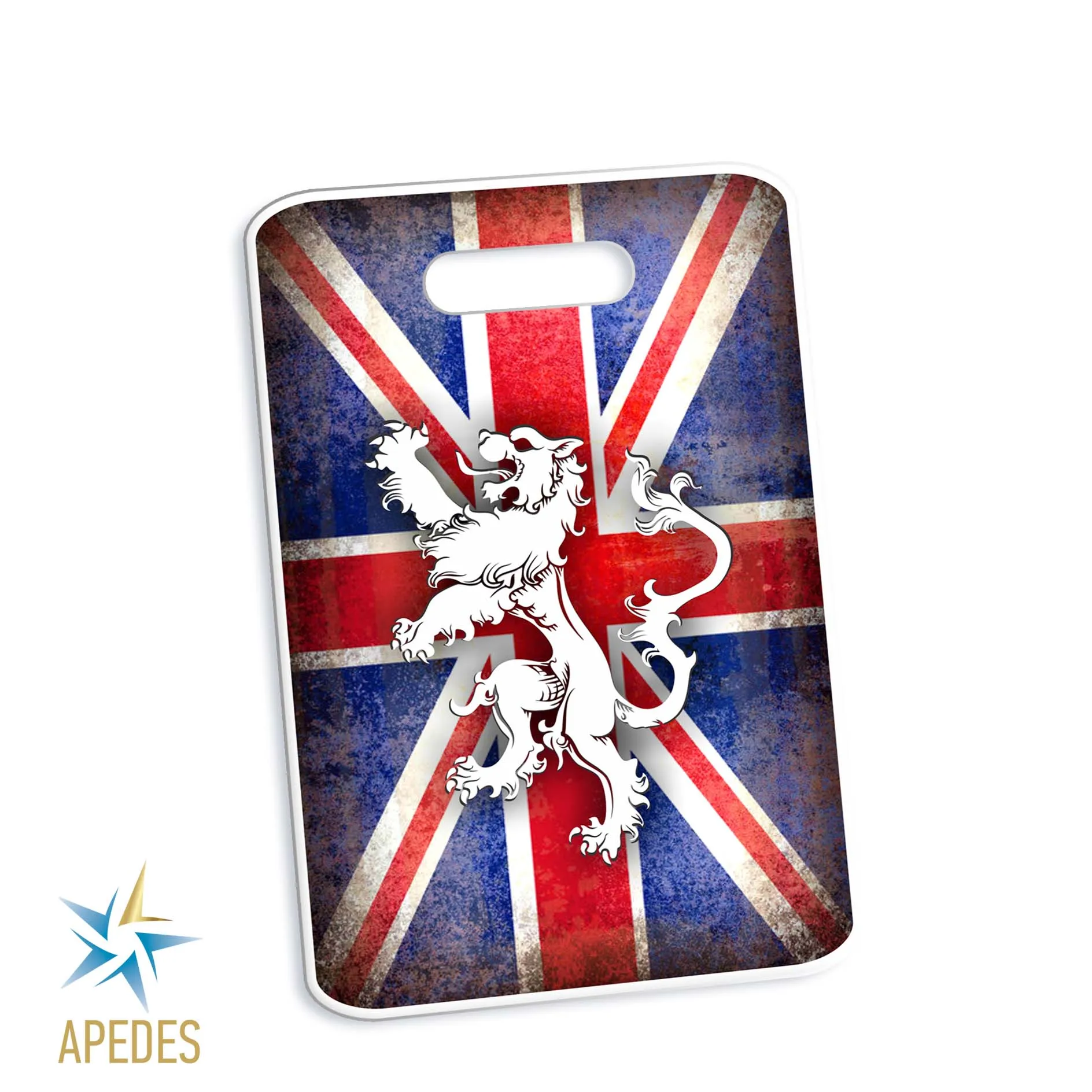 United Kingdom of Great Britain Flag Rectangle Luggage Tag