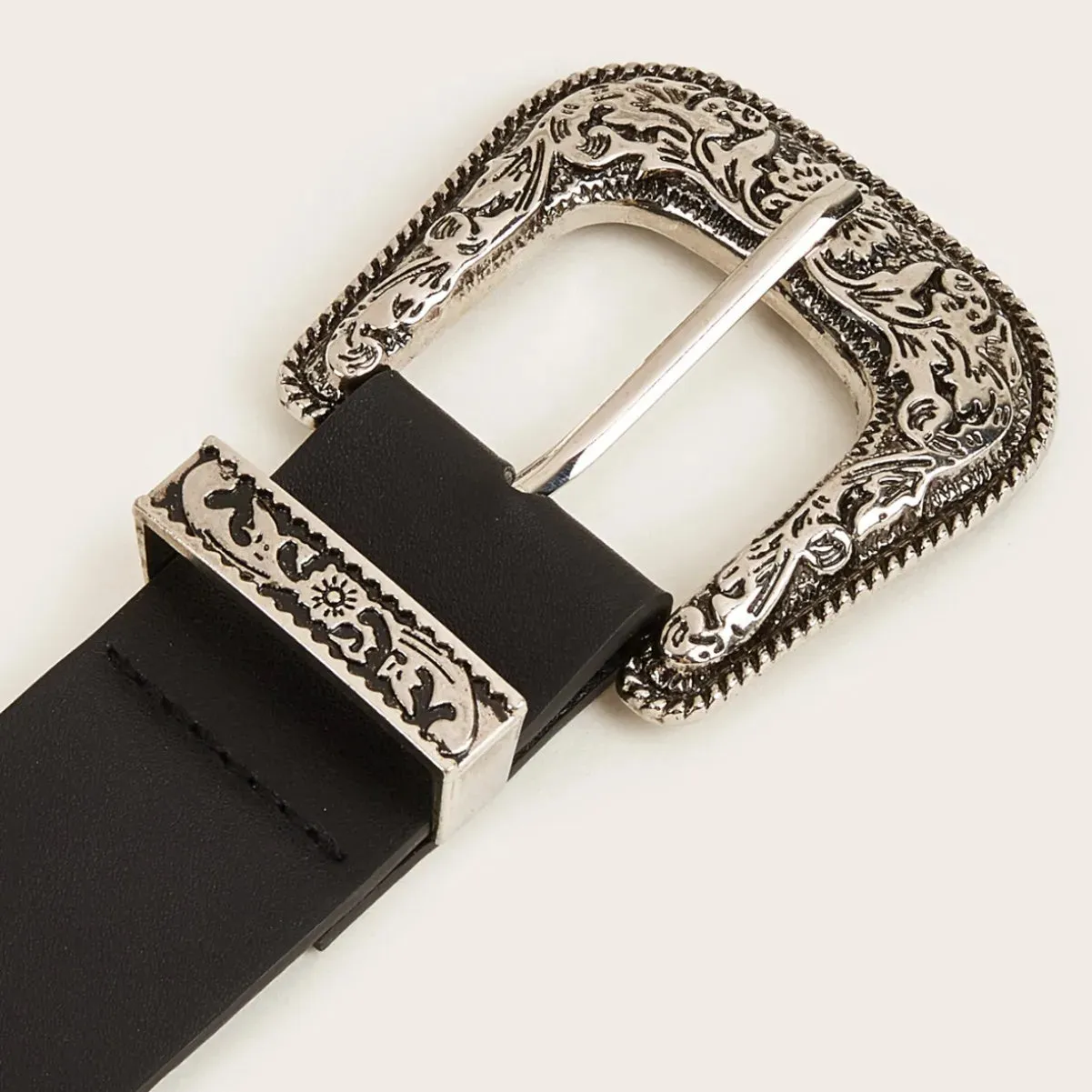 Vintage Rivet Gothic Belt - Punk Y2K Metal Buckle