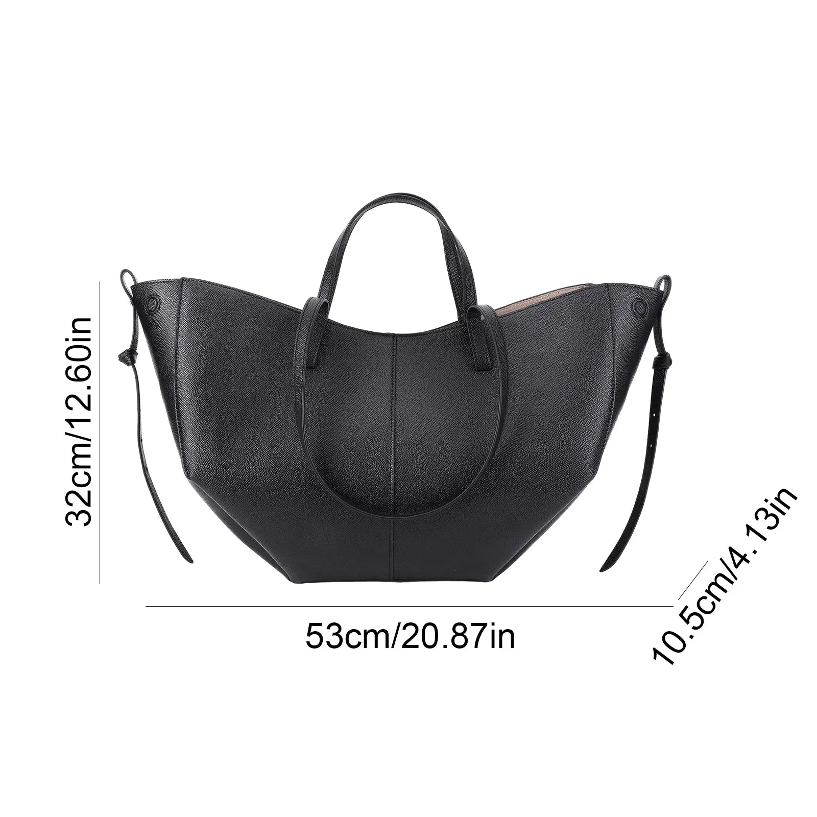 Vintage Women Shoulder Bag Large Capacity Tote Bag PU Leather Grocery Pouch with Matching Clutch Purse Set Designer Luxury Bolsa