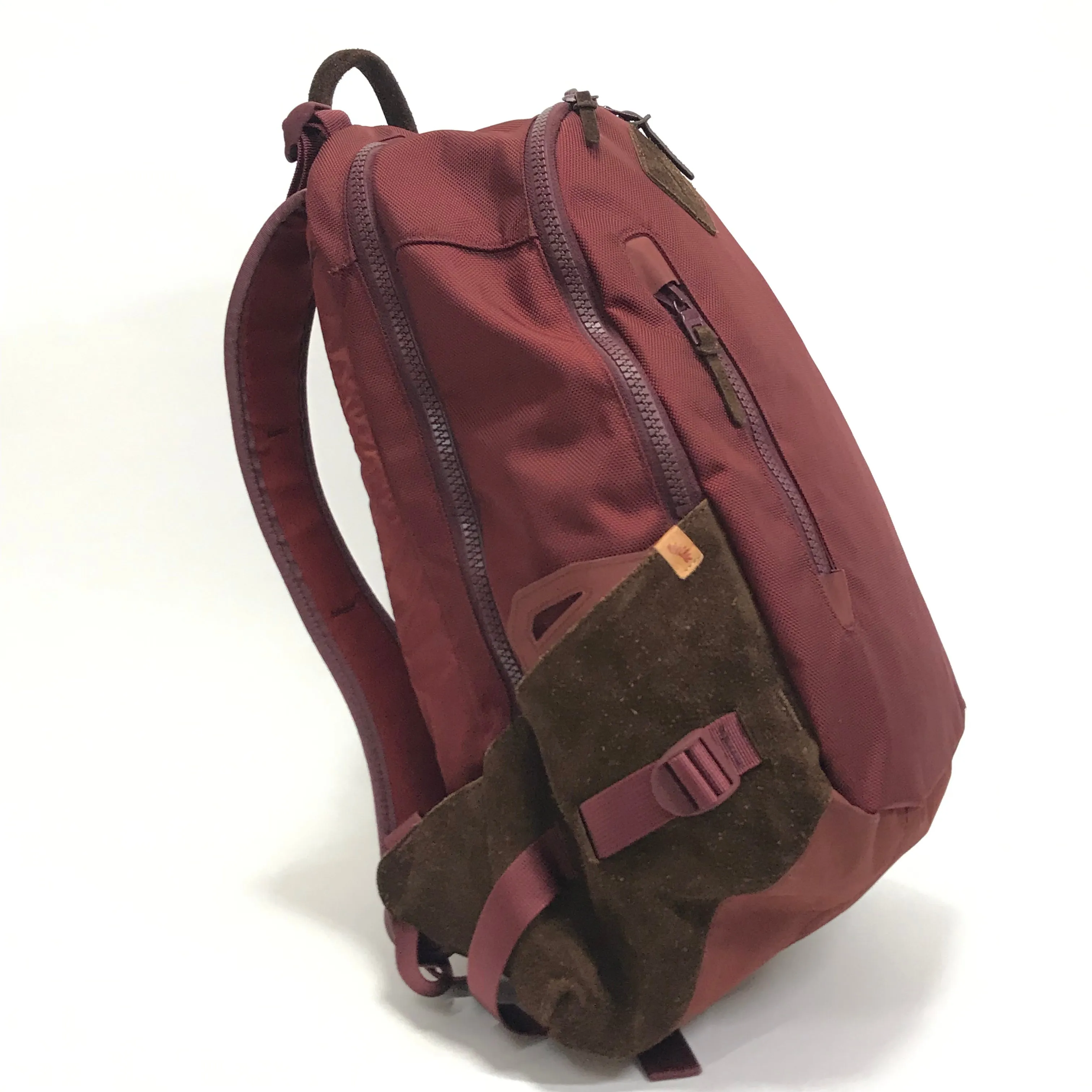 Visvim 20L Prime Cordura Ballistic Nylon Backpack Burgundy