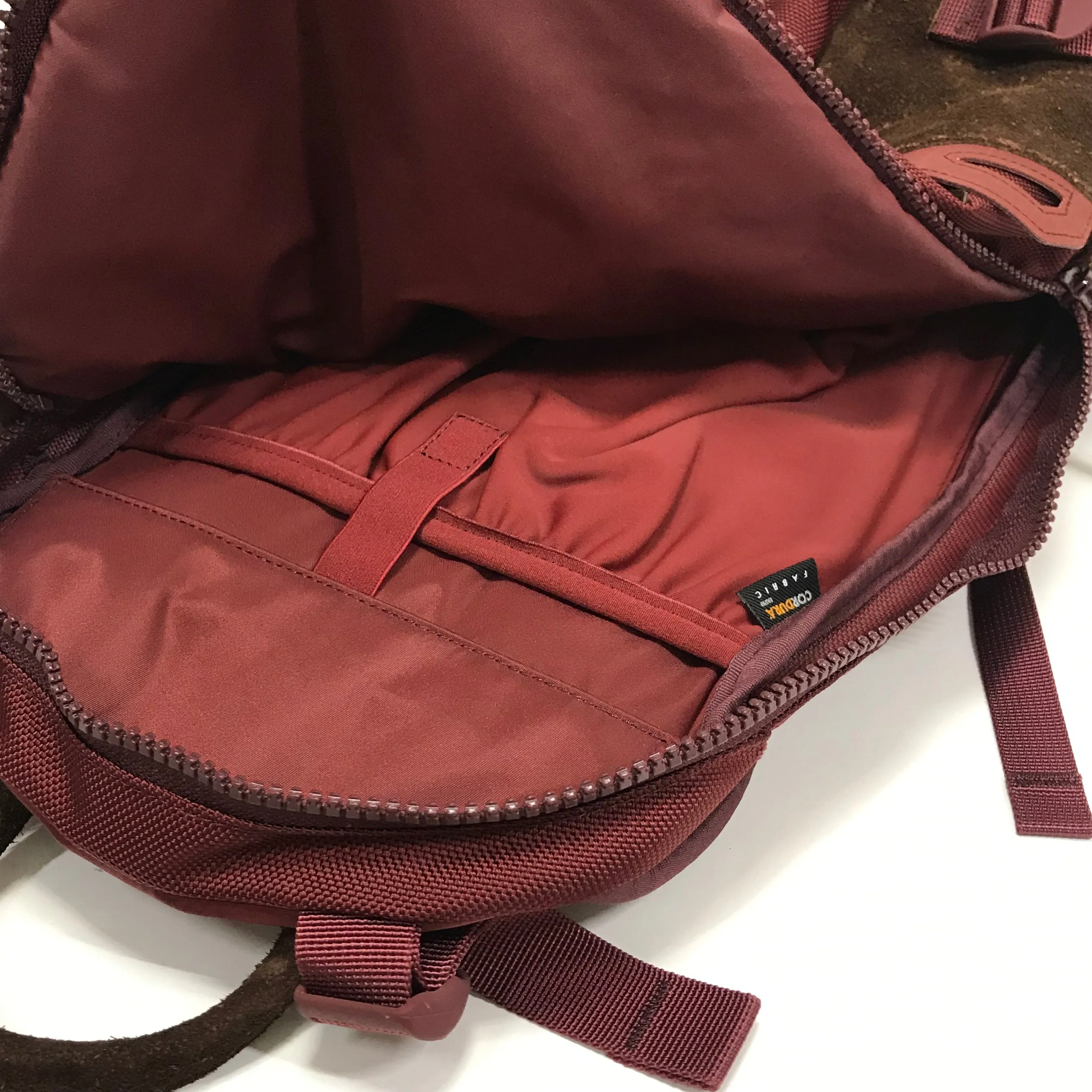 Visvim 20L Prime Cordura Ballistic Nylon Backpack Burgundy