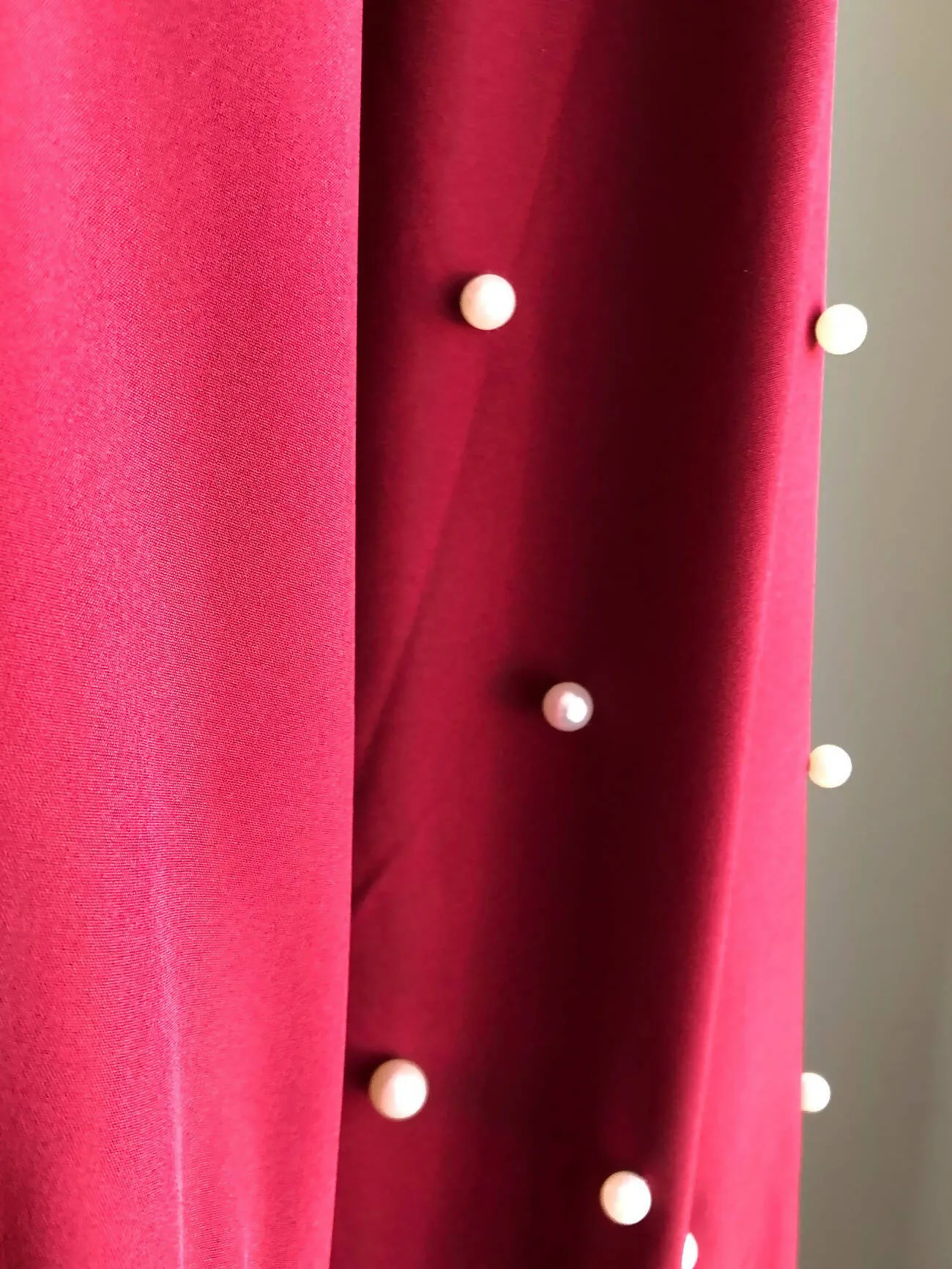 Waist tie pearl beaded dress