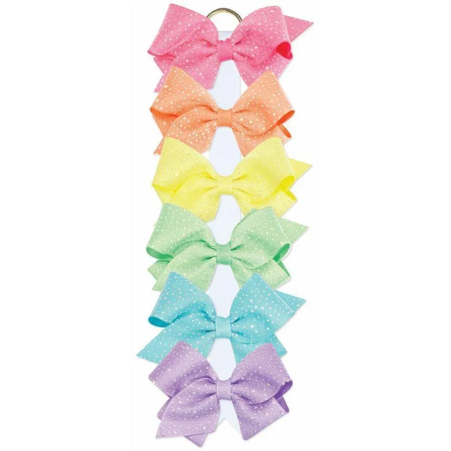 Wee Ones Grosgrain/Sparkle Small Bow
