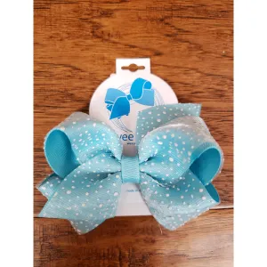 Wee Ones Grosgrain/Sparkle Small Bow