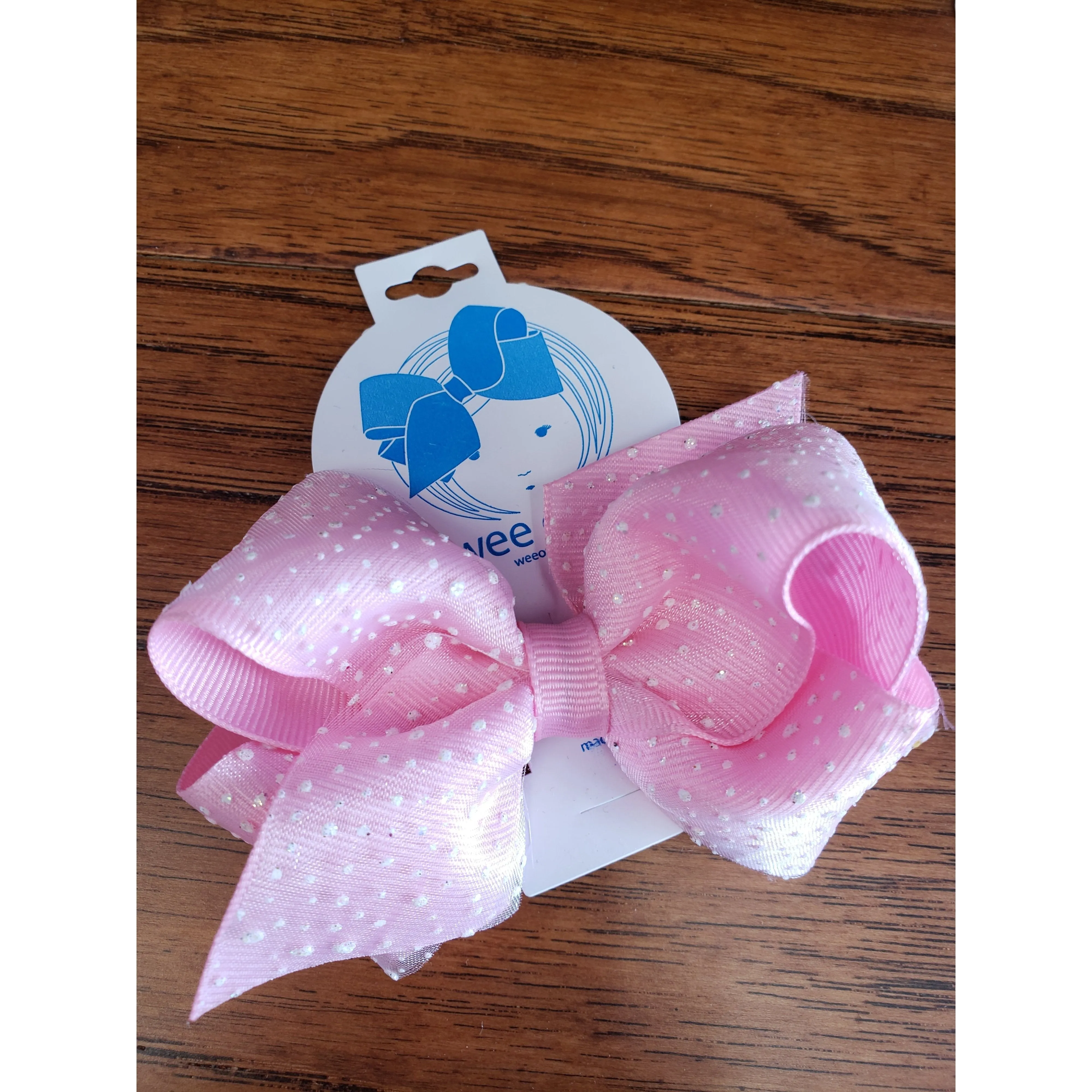 Wee Ones Grosgrain/Sparkle Small Bow