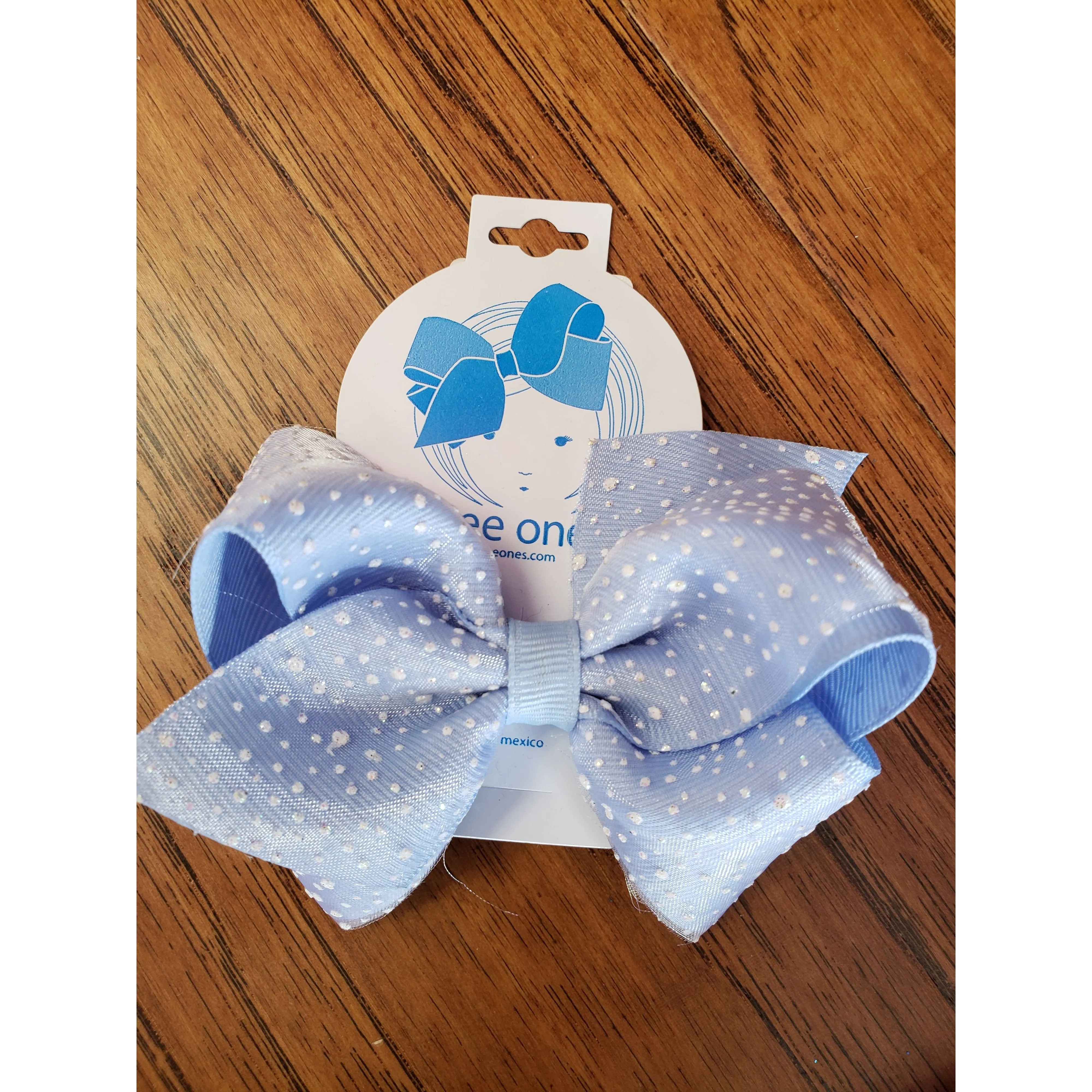 Wee Ones Grosgrain/Sparkle Small Bow