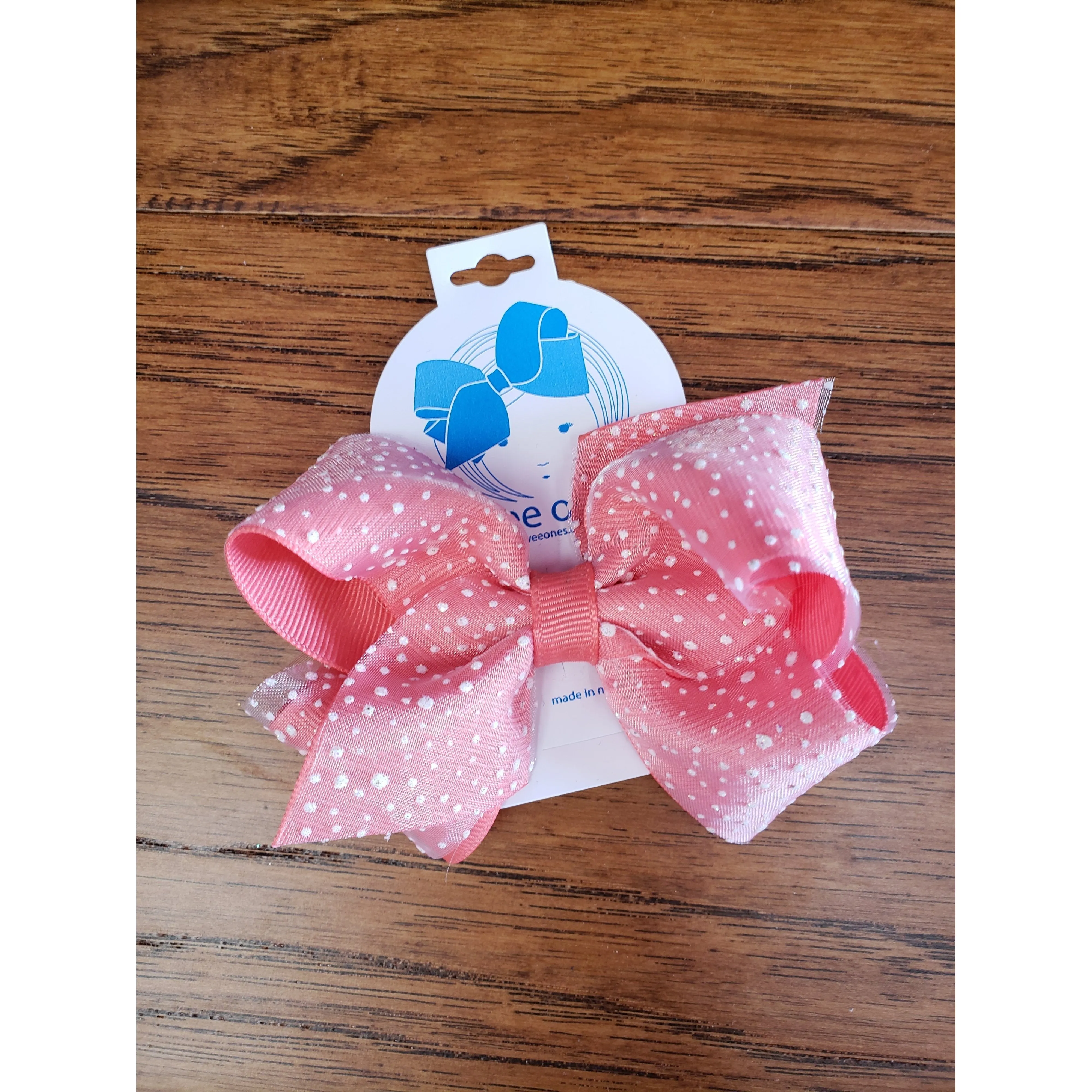 Wee Ones Grosgrain/Sparkle Small Bow