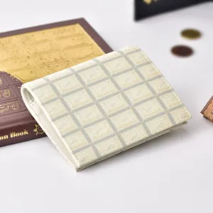 White Chocolate Leather Flap Short Wallet【Japan Jewelry】
