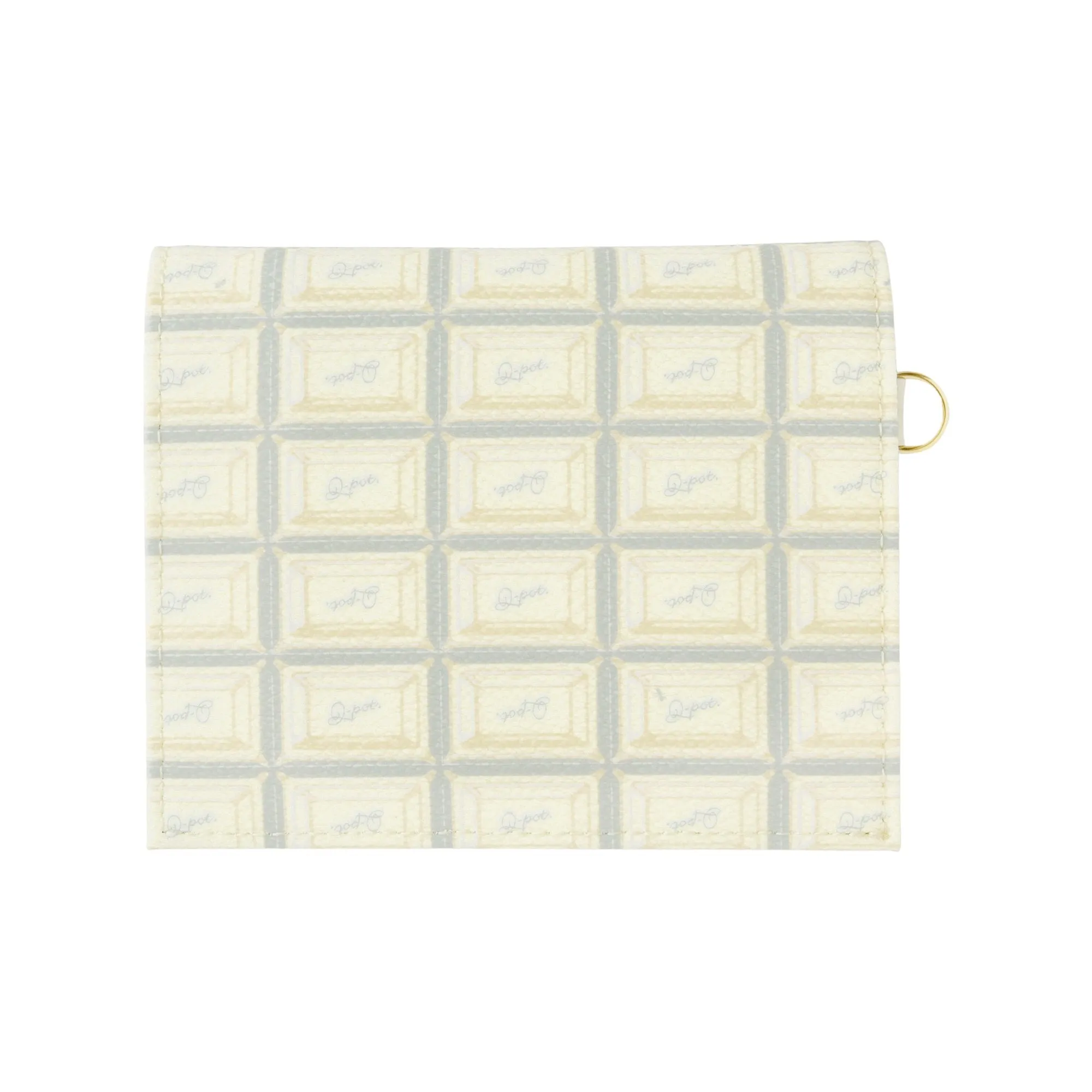 White Chocolate Leather Flap Short Wallet【Japan Jewelry】