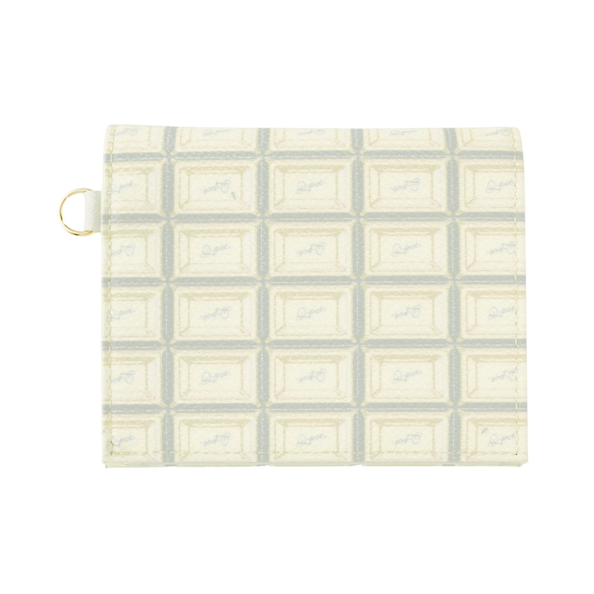 White Chocolate Leather Flap Short Wallet【Japan Jewelry】