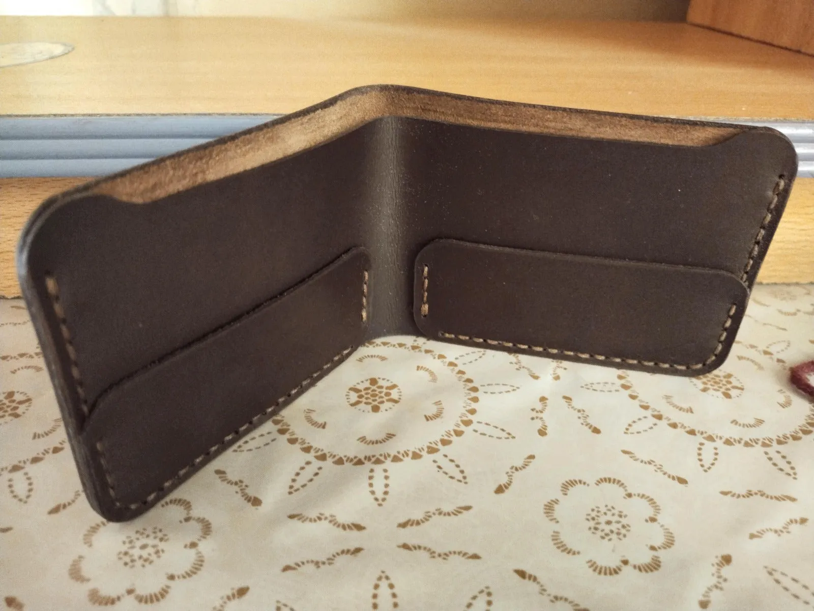 Wolf - The Vortex A Leather Bifold Wallet