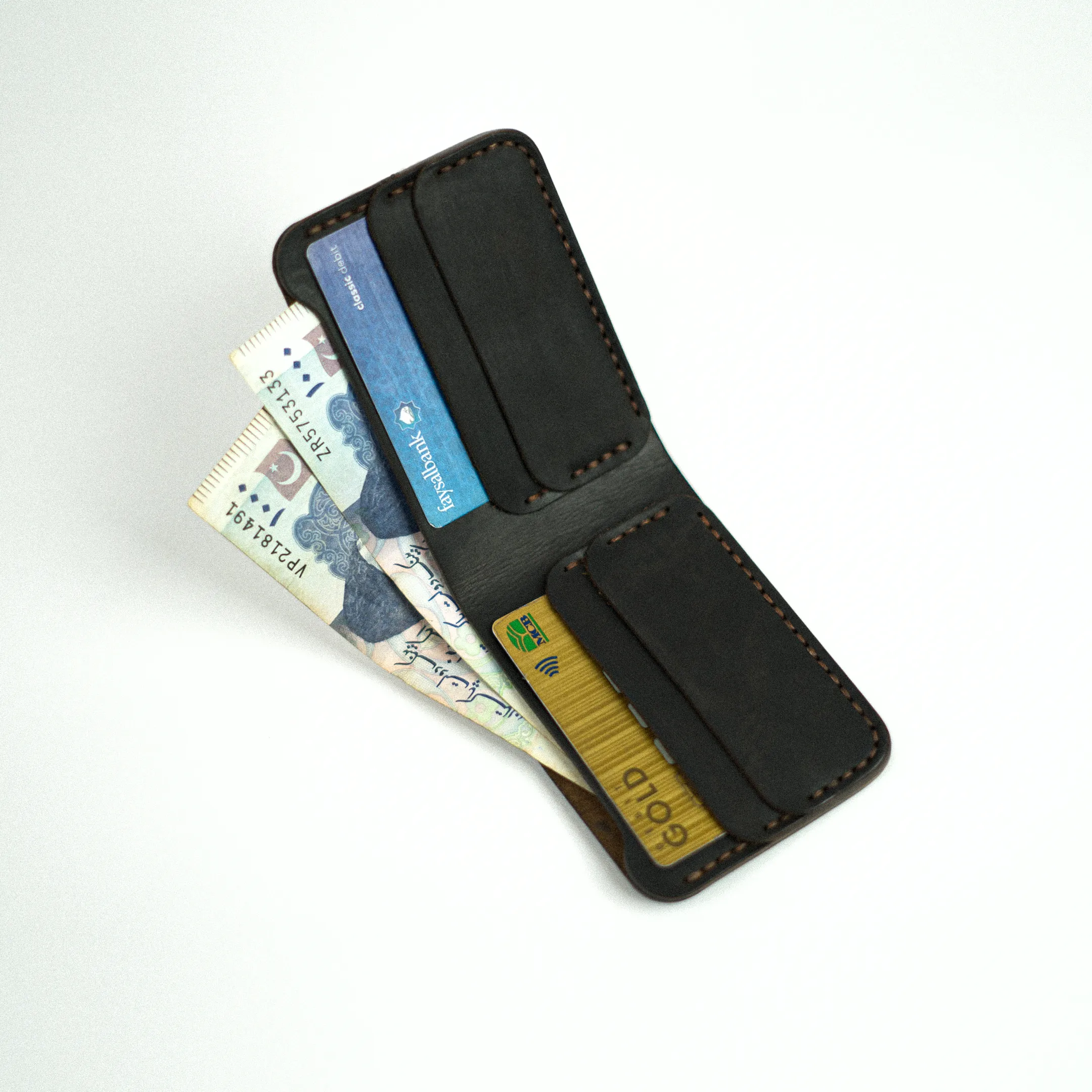 Wolf - The Vortex A Leather Bifold Wallet