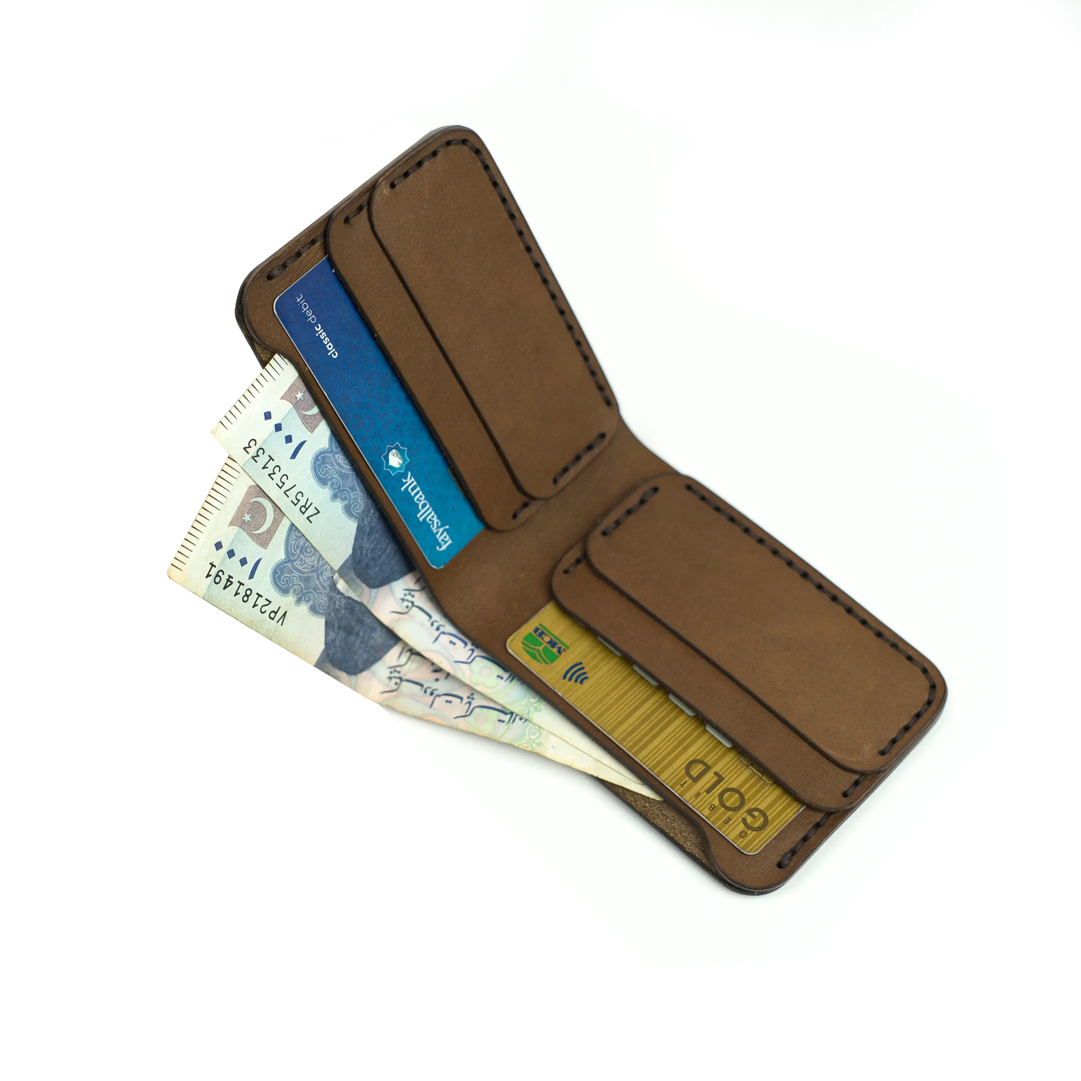Wolf - The Vortex A Leather Bifold Wallet