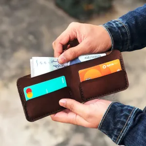 Wolf - The Vortex A Leather Bifold Wallet