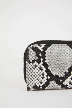 Women's Snake Pattern Zippered Coin Wallet