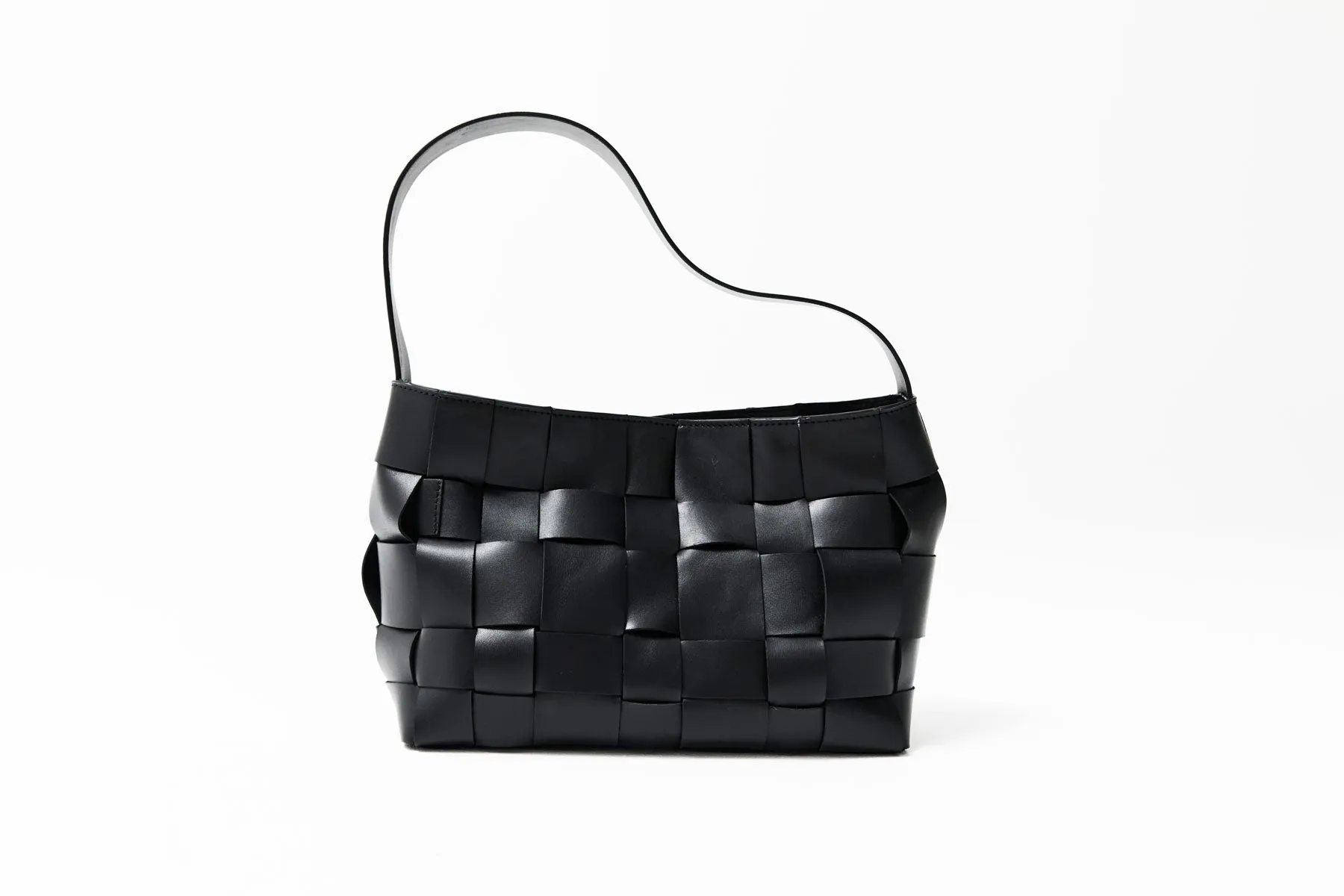 Woven Mini Tote - Black