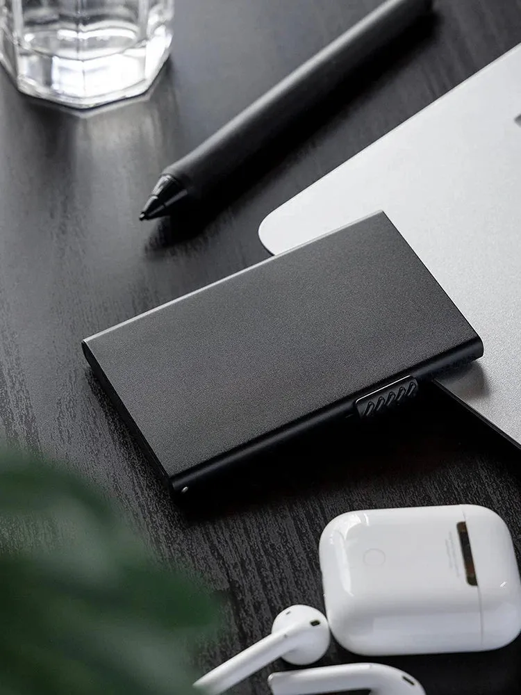 YATBEST Aluminium Pop-Up Smart Wallet with RFID Blocking