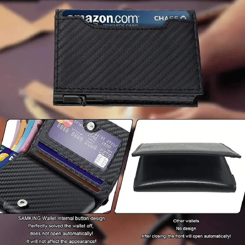 YATBEST Pop-Up Smart Wallet with RFID Blocking