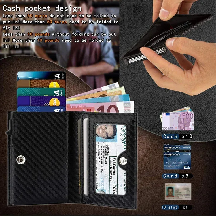 YATBEST Pop-Up Smart Wallet with RFID Blocking