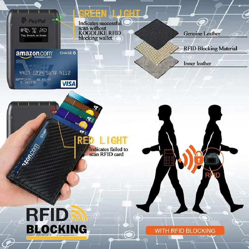 YATBEST Pop-Up Smart Wallet with RFID Blocking