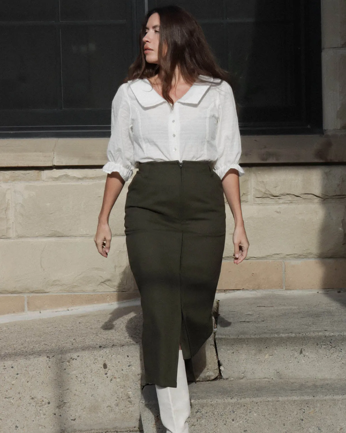 Zipper Skirt | Olive