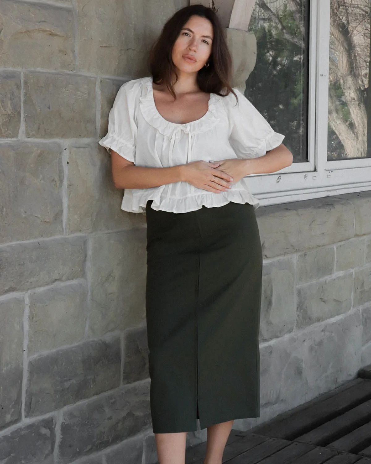 Zipper Skirt | Olive