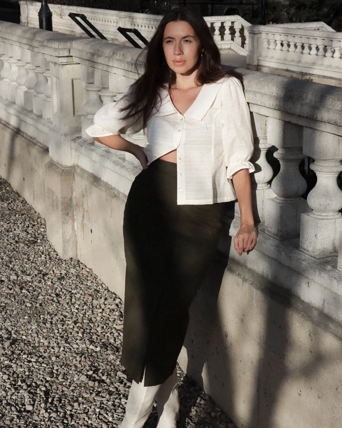 Zipper Skirt | Olive